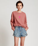 OneTeaspoon WOMENS BOWER BIRD LOGO SWEATER - WASHED PINK, WOMENS KNITS & SWEATERS, OneTeaspoon, Elwood 101
