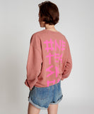 OneTeaspoon WOMENS BOWER BIRD LOGO SWEATER - WASHED PINK, WOMENS KNITS & SWEATERS, OneTeaspoon, Elwood 101