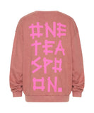 OneTeaspoon WOMENS BOWER BIRD LOGO SWEATER - WASHED PINK, WOMENS KNITS & SWEATERS, OneTeaspoon, Elwood 101