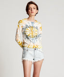 OneTeaspoon WOMENS MOBLACK MIND FREQUENCIES FITTED FERN LONG SLEEVE TEE - TIE DYE, WOMENS TEES & TANKS, OneTeaspoon, Elwood 101