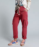 OneTeaspoon Womens Red Envy Cargo Safari Mid Waist Relaxed Pant - Red Envy, WOMENS DENIM, OneTeaspoon, Elwood 101