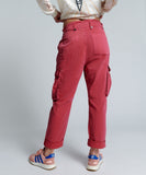 OneTeaspoon Womens Red Envy Cargo Safari Mid Waist Relaxed Pant - Red Envy, WOMENS DENIM, OneTeaspoon, Elwood 101
