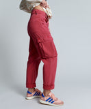 OneTeaspoon Womens Red Envy Cargo Safari Mid Waist Relaxed Pant - Red Envy, WOMENS DENIM, OneTeaspoon, Elwood 101