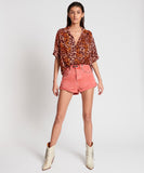 OneTeaspoon WOMENS POLYNESIAN ANIMAL SHIRT - ANIMAL, WOMENS TOPS & SHIRTS, OneTeaspoon, Elwood 101