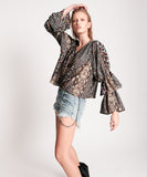 OneTeaspoon WOMENS PUNK PYTHON SOPHISTICATED SAVAGE TOP, WOMENS TOPS & SHIRTS, OneTeaspoon, Elwood 101