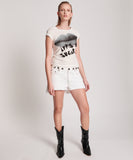 OneTeaspoon WOMENS SUGAR LIPS FITTED TEE - WHITE, WOMENS TEES & TANKS, OneTeaspoon, Elwood 101