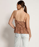OneTeaspoon WOMENS CORAL LEOPARD RUNAWAY BAY CAMI TOP - CORAL ANIMAL, WOMENS TOPS & SHIRTS, OneTeaspoon, Elwood 101