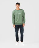 Ortc MENS FLEECE LOGO CREW - GREEN, MENS KNITS & SWEATERS, ORTC Clothing Co, Elwood 101