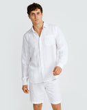 Ortc MENS LINEN SHIRT - WHITE, MENS SHIRTS, ORTC Clothing Co, Elwood 101