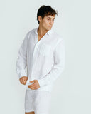 Ortc MENS LINEN SHIRT - WHITE, MENS SHIRTS, ORTC Clothing Co, Elwood 101