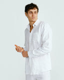 Ortc MENS LINEN SHIRT - WHITE, MENS SHIRTS, ORTC Clothing Co, Elwood 101