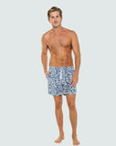 Ortc Mens Ngarrindjeri Dreaming Swim Shorts - Blue White, MENS SHORTS, Not specified, Elwood 101