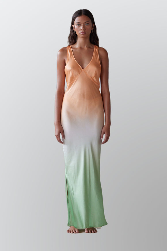 PIPPA Womens Alessi Dress - Neon Orange/ Lime Ombre | Elwood 101