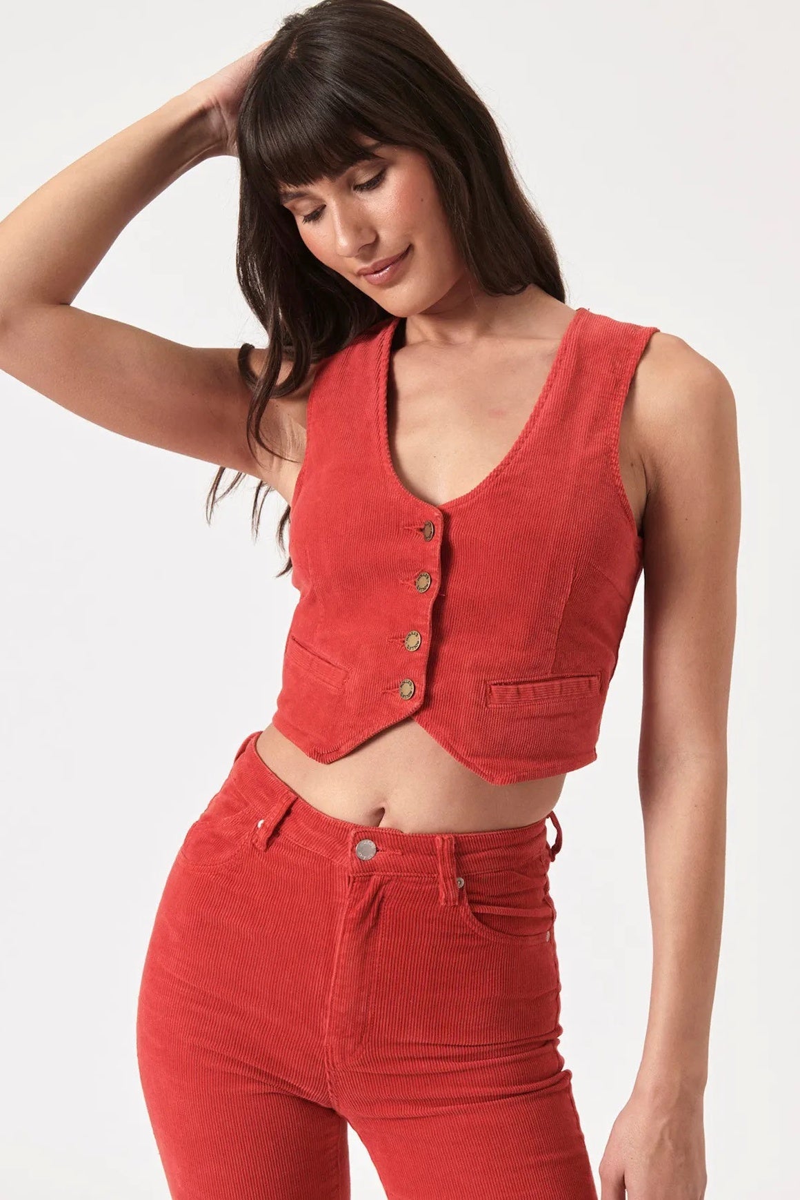 Cord vest hotsell