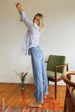 ROLLAS  Womens Classic Straight Jeans 90's Blue, WOMENS DENIM, ROLLAS, Elwood 101