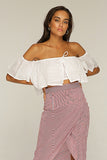 Rue Stiic  WOMENS JAGGER OFF SHOULDER TOP WHITE, WOMENS TOPS & SHIRTS, RUE STIIC, Elwood 101