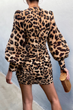 RUNAWAY THE LABEL Womens Bengal Mini Dress - Leopard Print, WOMENS DRESSES, RUNAWAY, Elwood 101