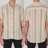 Rollas MENS BON SMOKE STRIPE SHIRT - MULTI, MENS SHIRTS, ROLLAS, Elwood 101