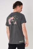 Rollas MENS MTV DOUBLE TIE DYE TEE - BLACK, MENS TEE SHIRTS, ROLLAS, Elwood 101