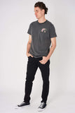 Rollas MENS MTV DOUBLE TIE DYE TEE - BLACK, MENS TEE SHIRTS, ROLLAS, Elwood 101