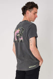 Rollas MENS MTV DOUBLE TIE DYE TEE - BLACK, MENS TEE SHIRTS, ROLLAS, Elwood 101