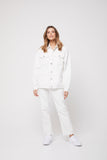 Rozalia Russian x Atoir WOMENS THE DENIM JACKET -WHITE, WOMENS JACKETS & BLAZERS, APPAREL BY ROZALIA, Elwood 101