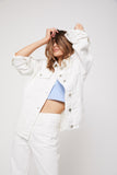 Rozalia Russian x Atoir WOMENS THE DENIM JACKET -WHITE, WOMENS JACKETS & BLAZERS, APPAREL BY ROZALIA, Elwood 101