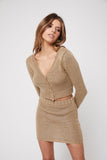 Rozalia Russian x Atoir WOMENS THE NIGHT CARDIGAN - GOLD, WOMENS KNITS & SWEATERS, APPAREL BY ROZALIA, Elwood 101
