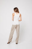 Rozalia Russian x Atoir WOMENS THE SINGLET - WHITE, WOMENS TEES & TANKS, APPAREL BY ROZALIA, Elwood 101