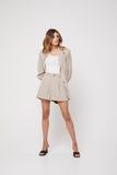 Rozalia Russian x Atoir WOMENS THE TAILORED SHORTS - BEIGE, WOMENS SHORTS, APPAREL BY ROZALIA, Elwood 101
