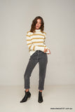 Rue Stiic DAYTONA KNIT JUMPER GOLD /OFF WHITE/SAND STRIPE, WOMENS KNITS & SWEATERS, RUE STIIC, Elwood 101