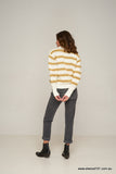 Rue Stiic DAYTONA KNIT JUMPER GOLD /OFF WHITE/SAND STRIPE, WOMENS KNITS & SWEATERS, RUE STIIC, Elwood 101