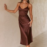 Runaway The Label WOMENS MONROW SLIP DRESS - CHOCOLATE, WOMENS DRESSES, RUNAWAY, Elwood 101