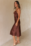 Runaway The Label WOMENS MONROW SLIP DRESS - CHOCOLATE, WOMENS DRESSES, RUNAWAY, Elwood 101