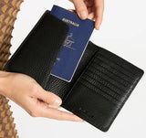STATUS ANXIETY In Transit Leather Passport Wallet - Black, MENS & WOMENS WALLETS AND BAGS, STATUS ANXIETY, Elwood 101