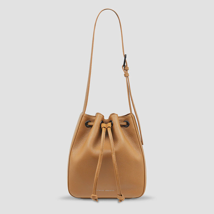 STATUS ANXIETY Womens Seclusion Leather Bag - Tan, WOMENS BAGS & CLUTCHES, STATUS ANXIETY, Elwood 101