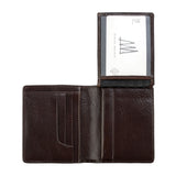 Status Anxiety MENS NATHANIEL WALLET CHOCOLOATE LEATHER, MENS & WOMENS WALLETS AND BAGS, STATUS ANXIETY, Elwood 101