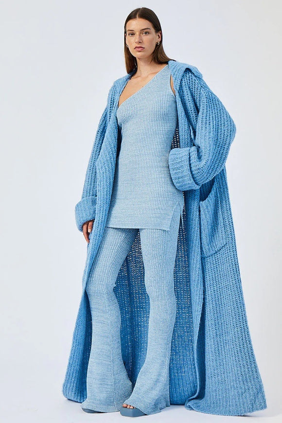 SUBOO Womens Mista Oversized Coatigan - Light Blue, WOMENS KNITS & SWEATERS, SUBOO, Elwood 101