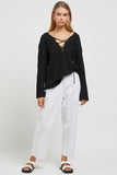 SUNDAYS THE LABEL Womens Amira Knit Top - Black, WOMENS TOPS & SHIRTS, SUNDAYS THE LABEL, Elwood 101