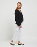 SUNDAYS THE LABEL Womens Amira Knit Top - Black, WOMENS TOPS & SHIRTS, SUNDAYS THE LABEL, Elwood 101