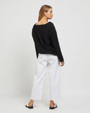 SUNDAYS THE LABEL Womens Amira Knit Top - Black, WOMENS TOPS & SHIRTS, SUNDAYS THE LABEL, Elwood 101