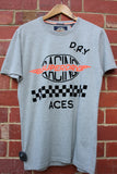 Superdry MENS CHECKERED TEE GRIT GREY, MENS TEE SHIRTS, SUPERDRY, Elwood 101