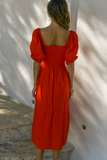 Seven Wonders The Label WOMENS BRINLEY MIDI DRESS - RED, WOMENS DRESSES, SEVEN WONDERS THE LABEL, Elwood 101