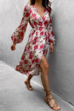 Seven Wonders The Label WOMENS FLORENCE LONG SLEEVE WRAP DRESS - BERRY FLORAL, WOMENS DRESSES, SEVEN WONDERS THE LABEL, Elwood 101