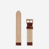 Status Anxiety INERTIA LEATHER WATCH STRAP - BROWN LEATHER- BRUSHED COPPER BUCKLE, WATCHES, STATUS ANXIETY, Elwood 101