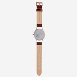 Status Anxiety INERTIA LEATHER WATCH STRAP - BROWN LEATHER- BRUSHED COPPER BUCKLE, WATCHES, STATUS ANXIETY, Elwood 101