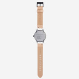 Status Anxiety INERTIA LEATHER WATCH STRAP - NATURAL LEATHER- BLACK BUCKLE, WATCHES, STATUS ANXIETY, Elwood 101