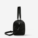 Status Anxiety WOMENS DON'T ASK LEATHER BAG - BLACK BUBBLE, WOMENS BAGS & CLUTCHES, STATUS ANXIETY, Elwood 101