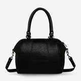 Status Anxiety WOMENS FORCE OF BEING LEATHER BAG - BLACK BUBBLE, WOMENS BAGS & CLUTCHES, STATUS ANXIETY, Elwood 101