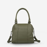 Status Anxiety WOMENS LAST MOUNTAINS LEATHER BAG - KHAKI, WOMENS BAGS & CLUTCHES, STATUS ANXIETY, Elwood 101